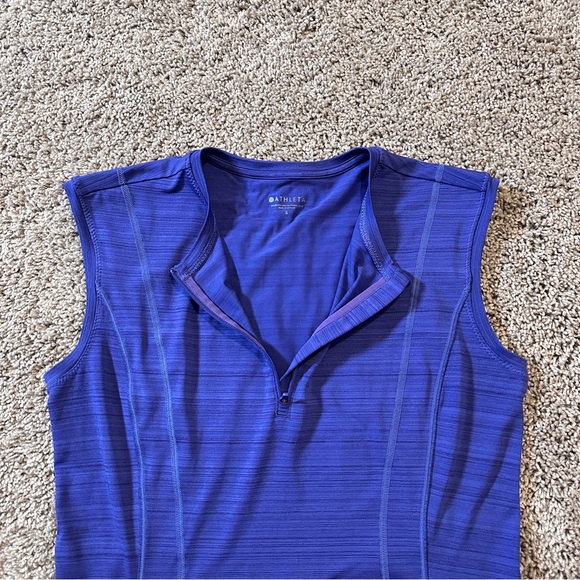 Athleta Pacifica Illume UPF Fitted Tank Purple Rashguard Women’s Size Small EUC - Picture 5 of 8